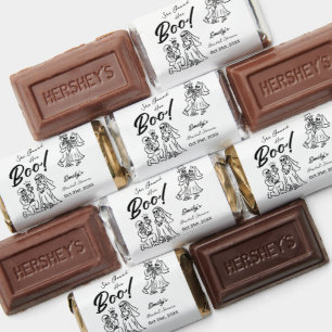 Hand Drawn Whimsical Halloween Bridal Shower Hershey's Miniatures