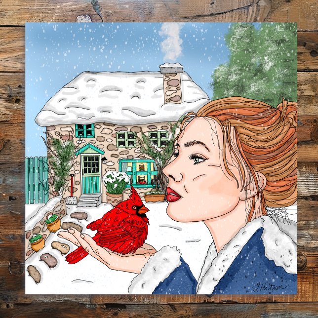 Hand drawn Winter Day Poster (Creator Uploaded)