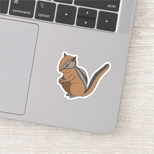 Hand-drawn Woodland Animal Cute Chipmunk Sticker