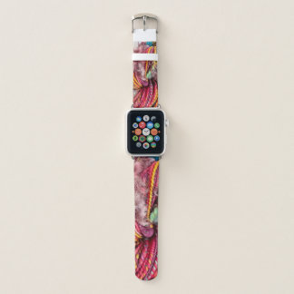 Hand Dyed and Handspun Yarn Apple Watch Band