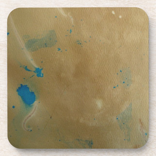 Hand Dyed Paper 14 Drink Coaster (Front)