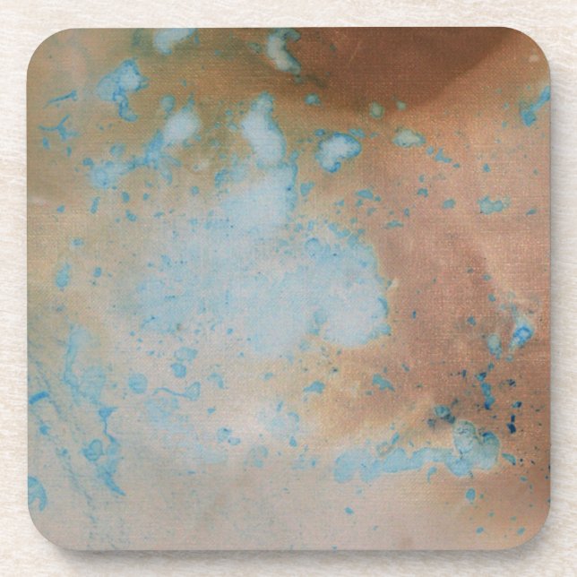 Hand Dyed Paper 7 Beverage Coaster (Front)