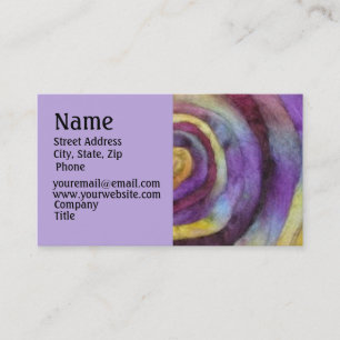Hand Dyed Roving Business Card