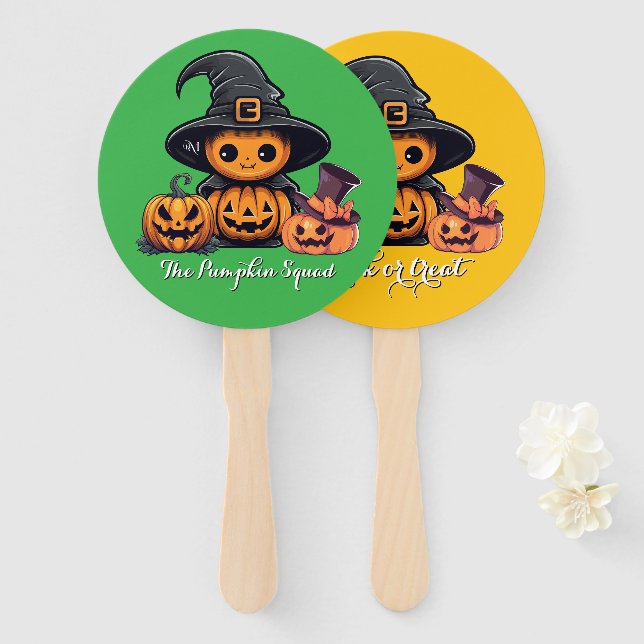 Hand Fan : HALLOWEEN Treat #02 (Front and Back)