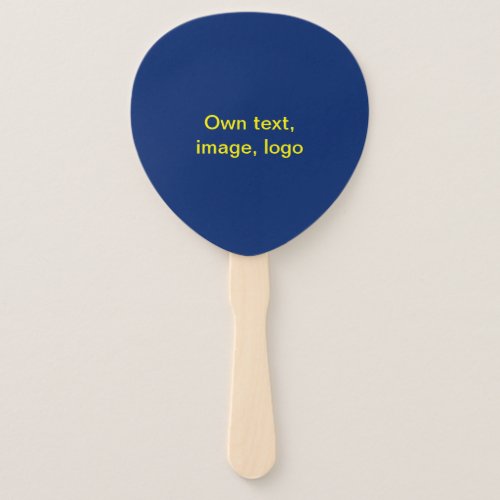 Hand Fan Paddle uni Blue