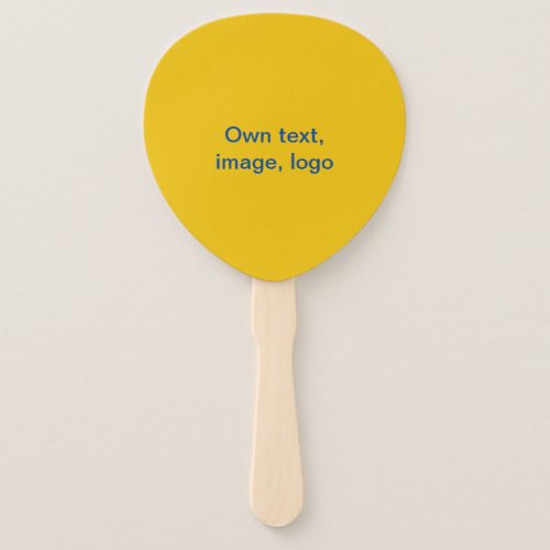 Hand Fan Paddle uni Yellow