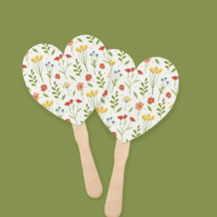 Hand Fan with Delicate Flowers -  EleganT