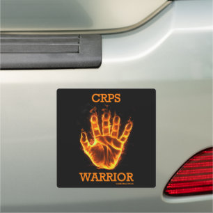 Hand/Flames...CRPS Car Magnet