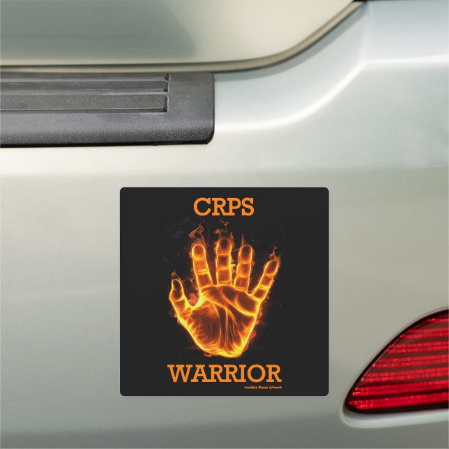 Hand/Flames...CRPS Car Magnet (In Situ)
