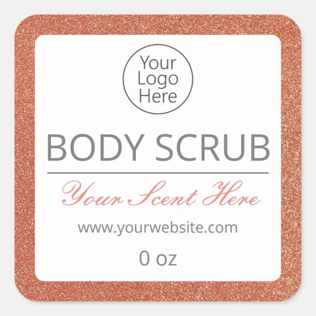 Hand Foot Body Face Exfoliating Scrub Logo Labels (Front)
