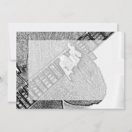 Hand fretting guitar bw sketch (Front)