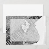 Hand fretting guitar bw sketch (Front/Back)