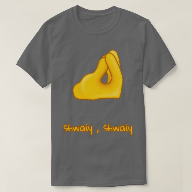 Hand gesture Arab Italian fingers pinched emoji T-Shirt (Design Front)