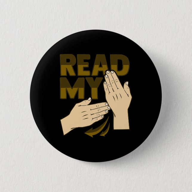 Hand Gesture Deaf Hearing Loss Awareness 12  Button (Front)