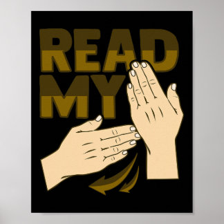 Hand Gesture Deaf Hearing Loss Awareness 12 Poster