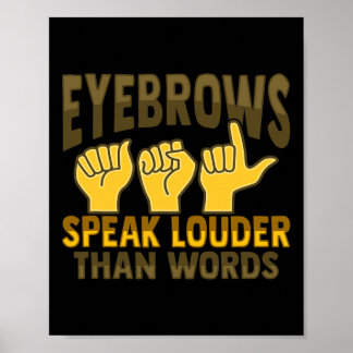 Hand Gesture Deaf Hearing Loss Awareness 5 Poster