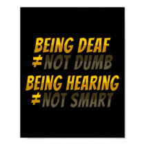 Hand Gesture Deaf Hearing Loss Awareness 6  Poster
