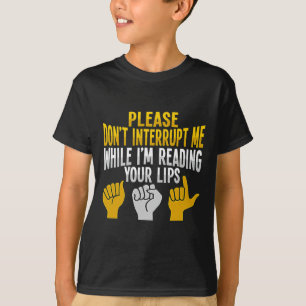 Hand Gesture Deaf Hearing Loss Awareness 9  T-Shirt