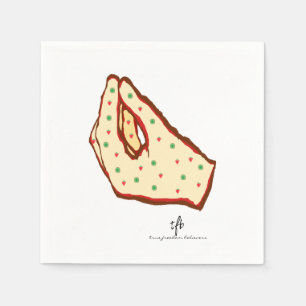 Hand Gesture Strawberry-Kiwi Pizza Napkins
