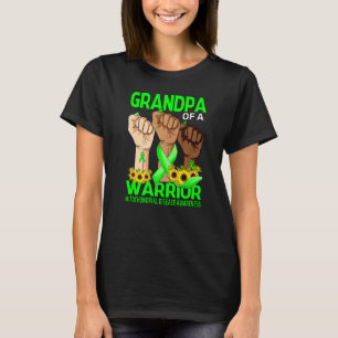 Hand Grandpa Of A Warrior Mitochondrial Disease Aw T-Shirt