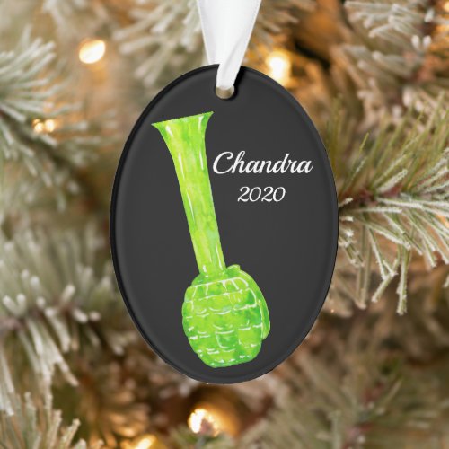 Hand Grenade Cocktail Personalized Ornament