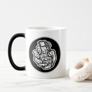 Hand Grenade In Comics Style Color Morph Mug