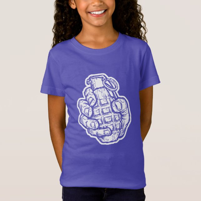 Hand Grenade In Comics Style T-Shirt (Front)