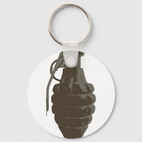 Hand Grenade War Military Bomb Army Marines Keychain