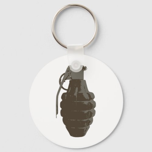 Hand Grenade War Military Bomb Army Marines Keychain