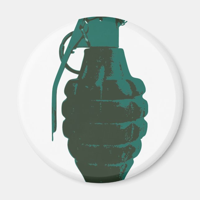 Hand Grenade War Military Bomb Army Marines Magnet (Front)