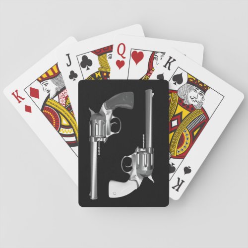 Hand Gun Playing Cards