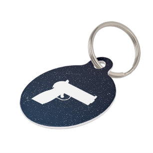 Gun shaped best sale dog tag