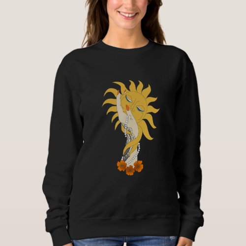 Hand Hold Sunflower Mythology Myth Goddess Tattoo  Sweatshirt