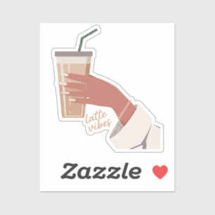 Hand Holding A Cup Of Coffee Sticker