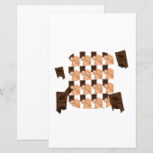 Hand holding a piece of Valentine's chocolate (Front/Back)