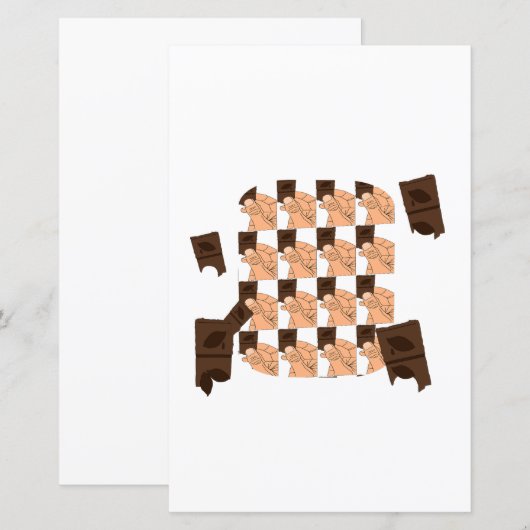 Hand holding a piece of Valentine's chocolate (Front/Back)