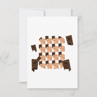 Hand holding a piece of Valentine's chocolate