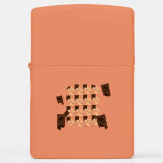 Hand holding a piece of Valentine's chocolate Zippo Lighter