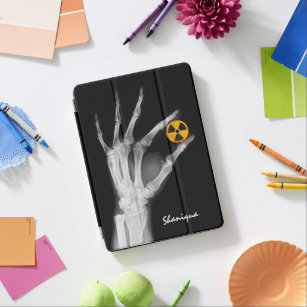Hand Holding a Radiation Symbol   iPad Air Cover