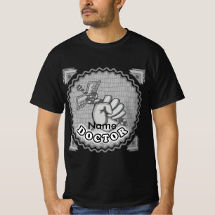 Hand holding caduceus doctor  T-Shirt