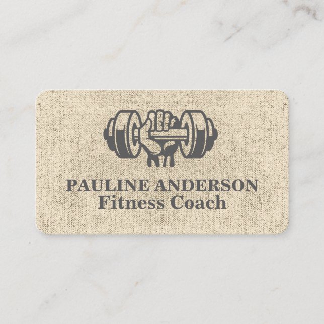 Hand Holding Dumbbells | Fitness Appointment Card (Front)