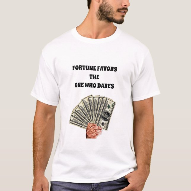 hand holding hundred dollar bills money art T-Shirt (Front)