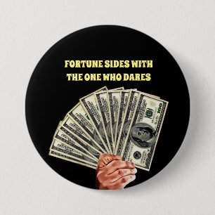 hand holding hundred dollar bills money finance button