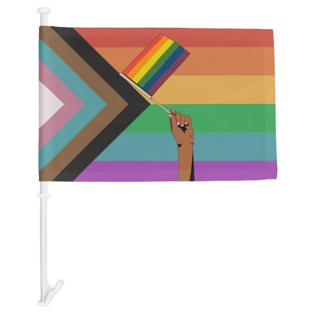 Hand Holding Pride Flag (Front)