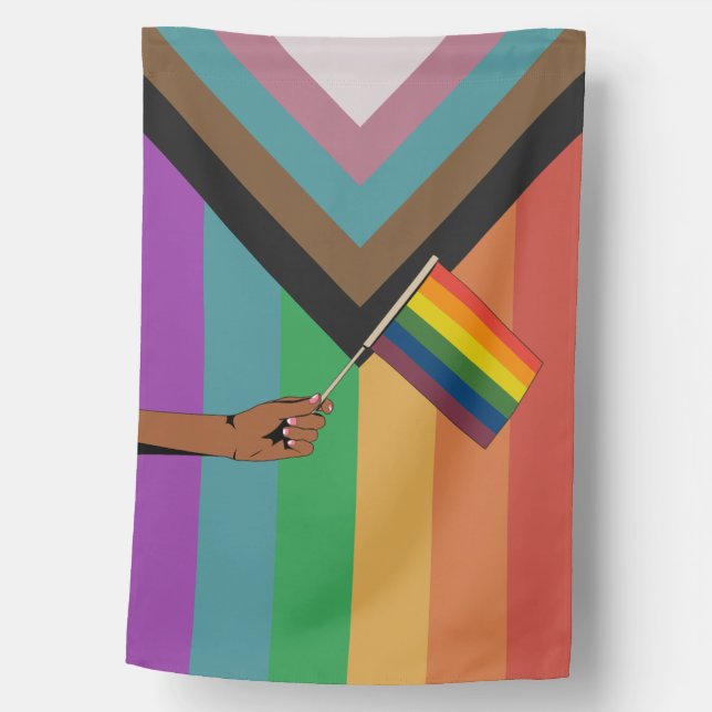 Hand Holding Pride Flag (Front)