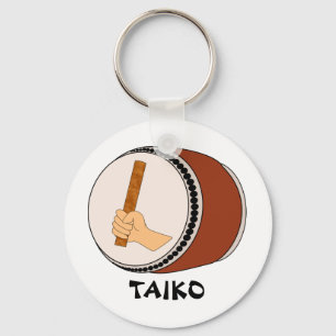 Hand Holding Stick Taiko Drum Japanese Drumming Keychain