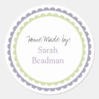 Hand Home Custom Made Name Label Sticker