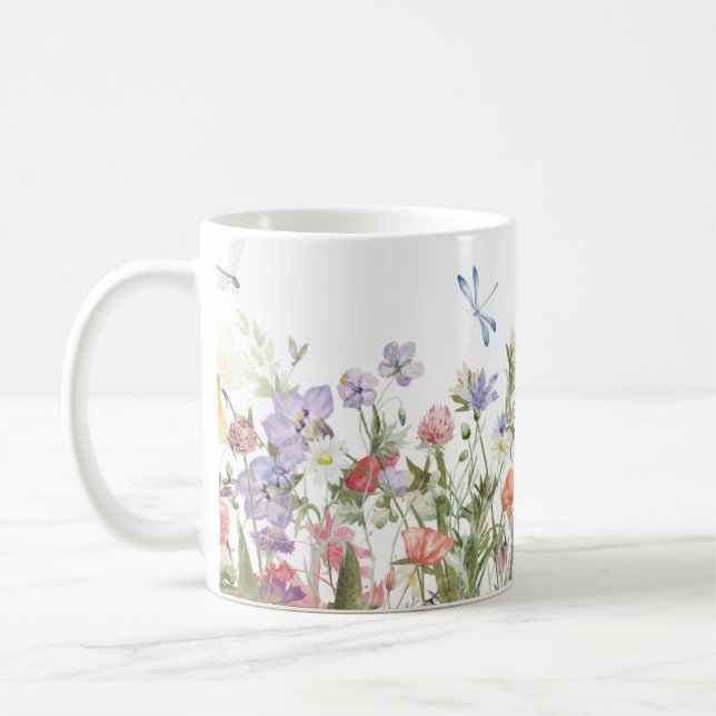 Hand Illustrated  Coffee Mug (Left)