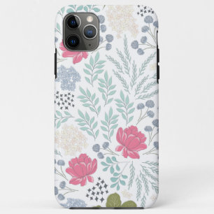 Hand Illustrated Floral and Foliage Pattern iPhone 11 Pro Max Case