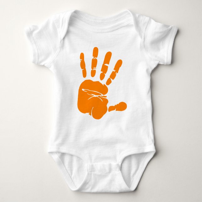 Hand impression baby bodysuit (Front)